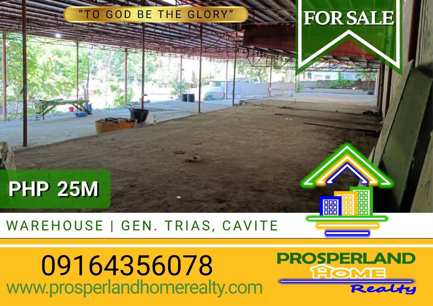 1,785 SQM Warehouse with Office for Sale in General Trias, Cavite