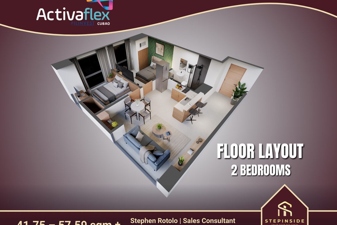 1 Bedroom Condo for Sale in Activa Flex, E. Rodriguez, Metro Manila near LRT-2 Araneta Center-Cubao – photo 10