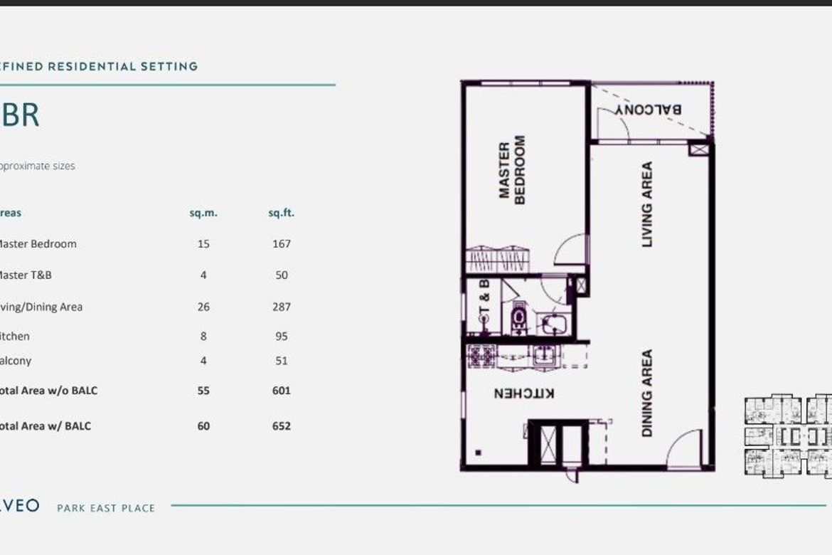 1 Bedroom Condo for Sale in Park East Place, BGC, Taguig – photo 8