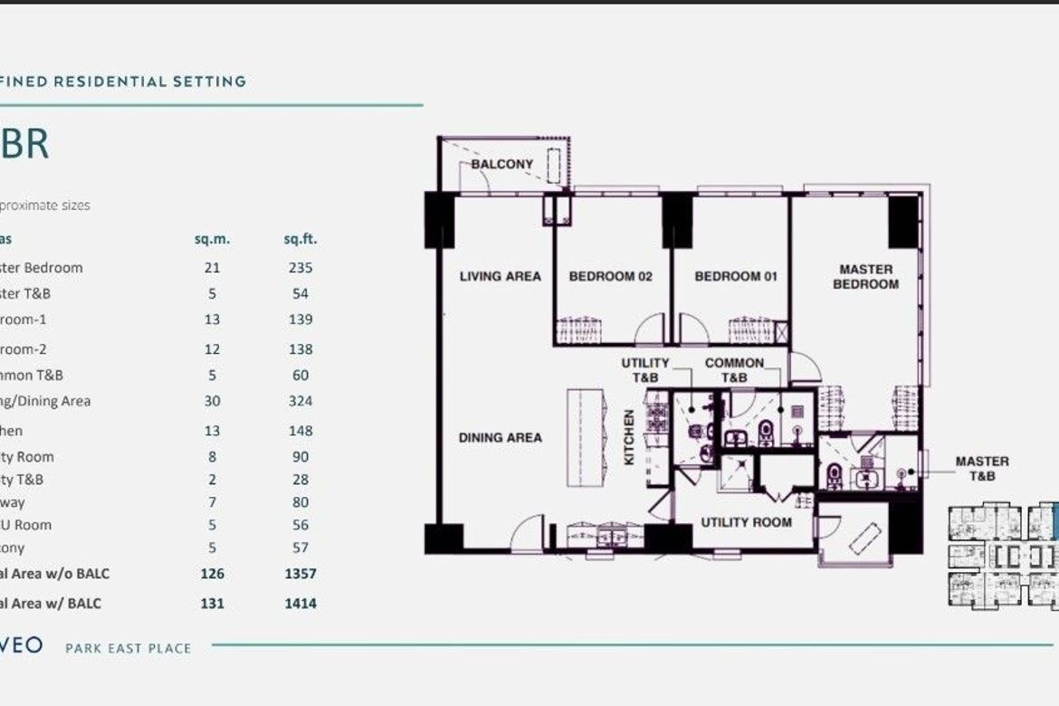 1 Bedroom Condo for Sale in Park East Place, BGC, Taguig – photo 12