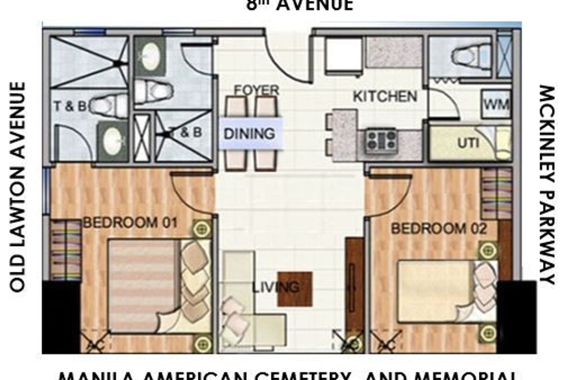 2 Bedroom Condo for Sale in BGC, Taguig – photo 9