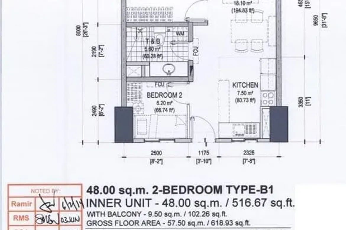 2 Bedroom Condo for Sale in Brio Tower, Guadalupe Viejo, Makati City near MRT-3 Guadalupe – photo 13