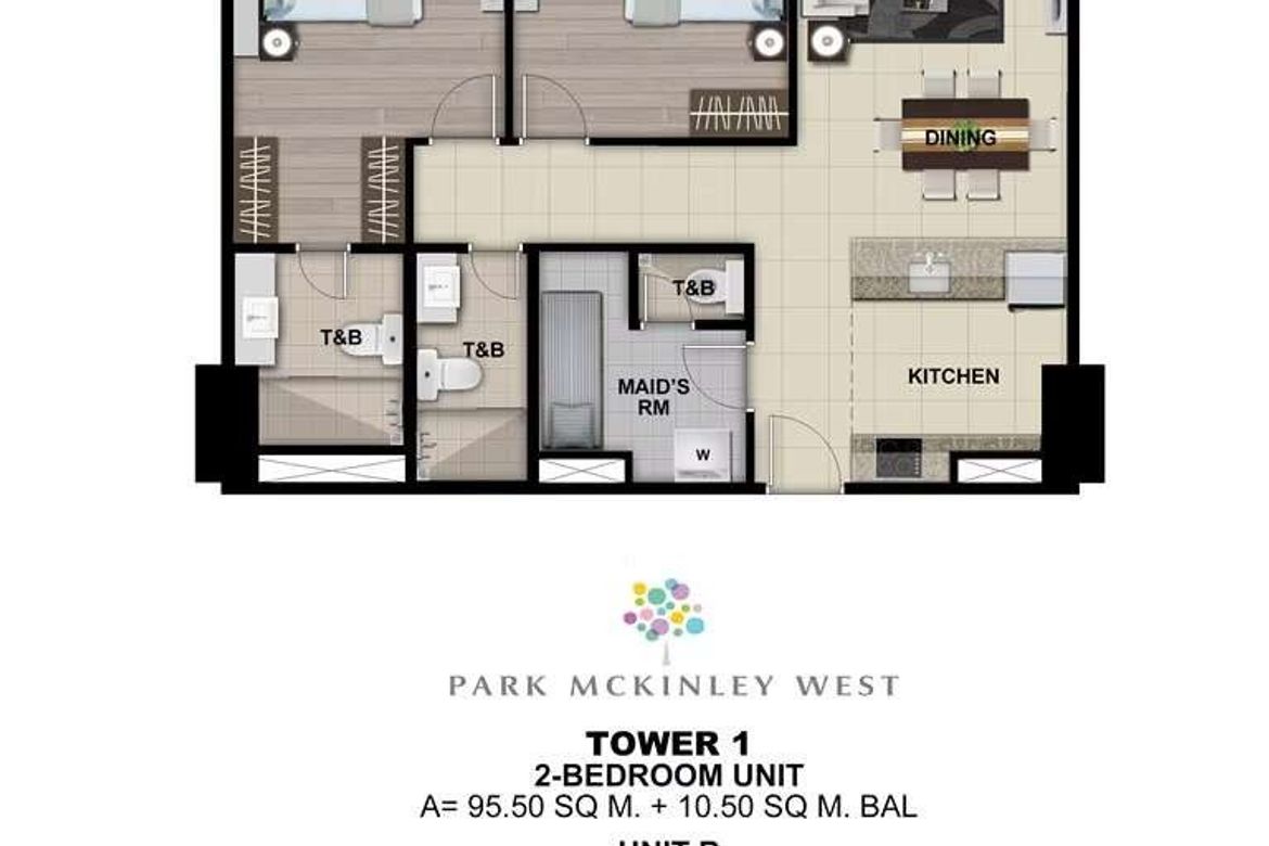 2 Bedroom Condo for Sale in Park McKinley West, BGC, Taguig – photo 12