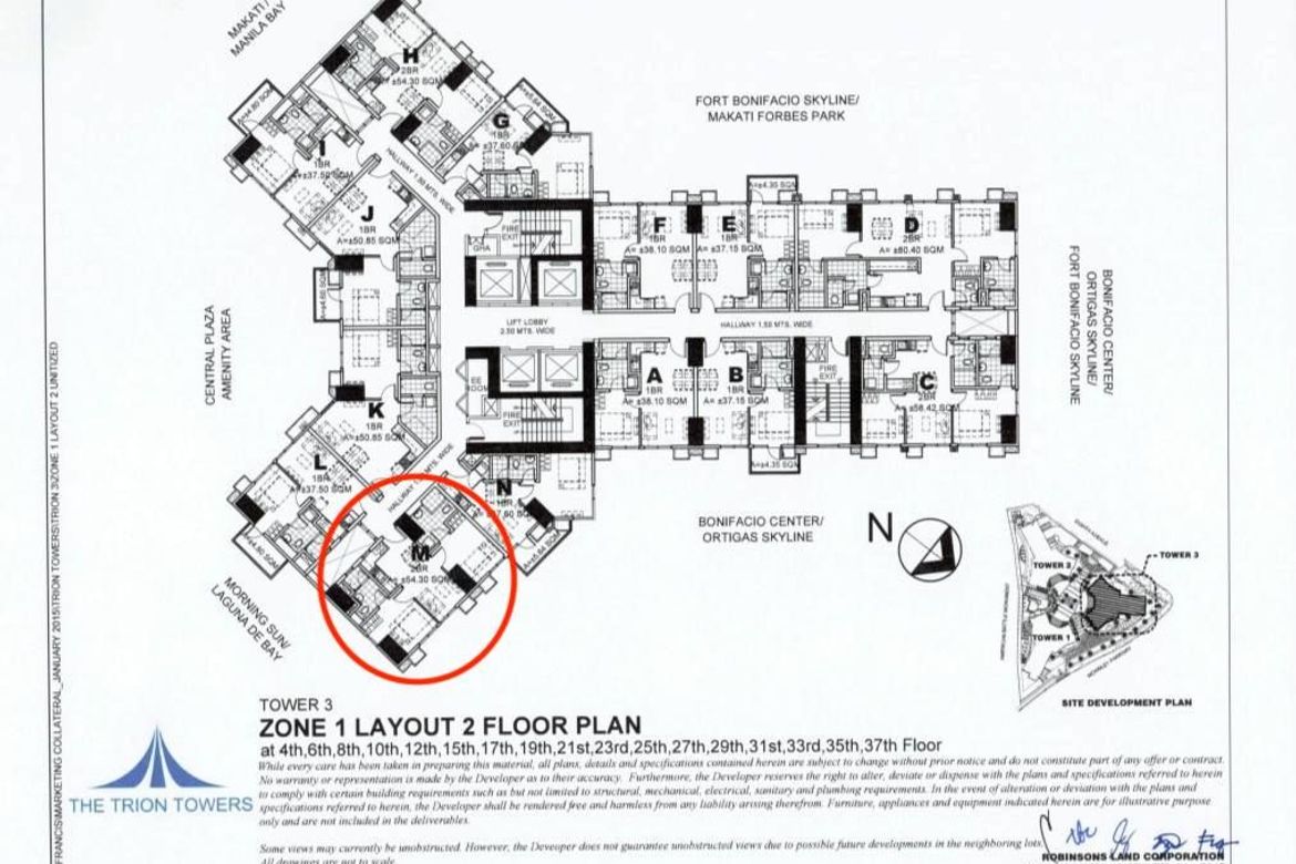 2 Bedroom Condo for Sale in The Trion Towers III, BGC, Taguig – photo 8