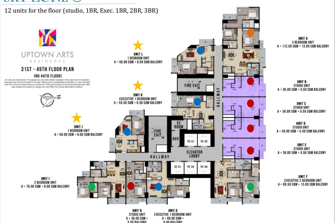 2 Bedroom Condo for Sale in Uptown Arts Residence, BGC, Taguig – photo 10