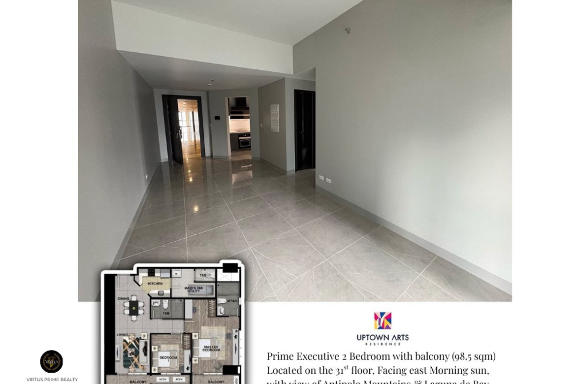 2 Bedroom Condo for Sale in Uptown Arts Residence, BGC, Taguig – photo 3