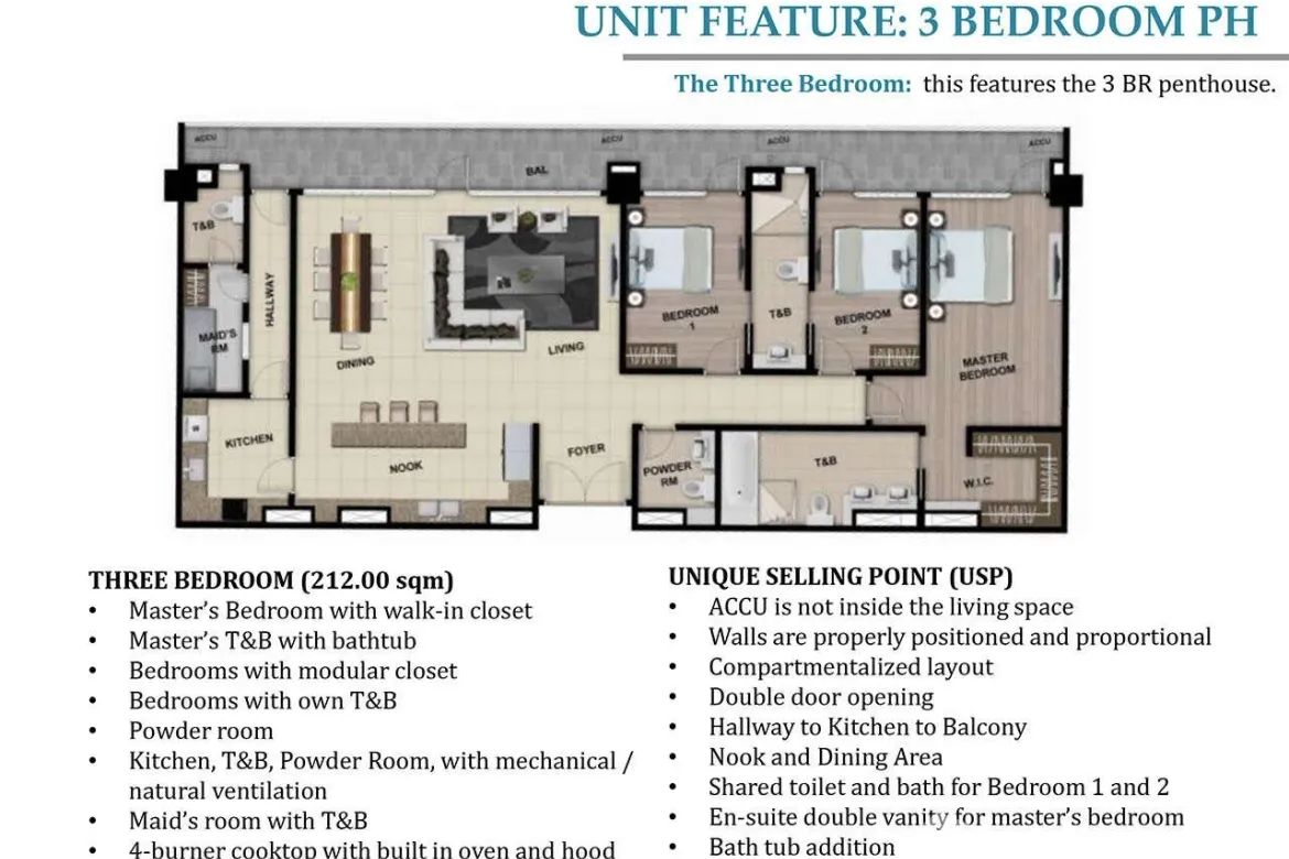 3 Bedroom Condo for Sale in Park McKinley West, BGC, Taguig – photo 2