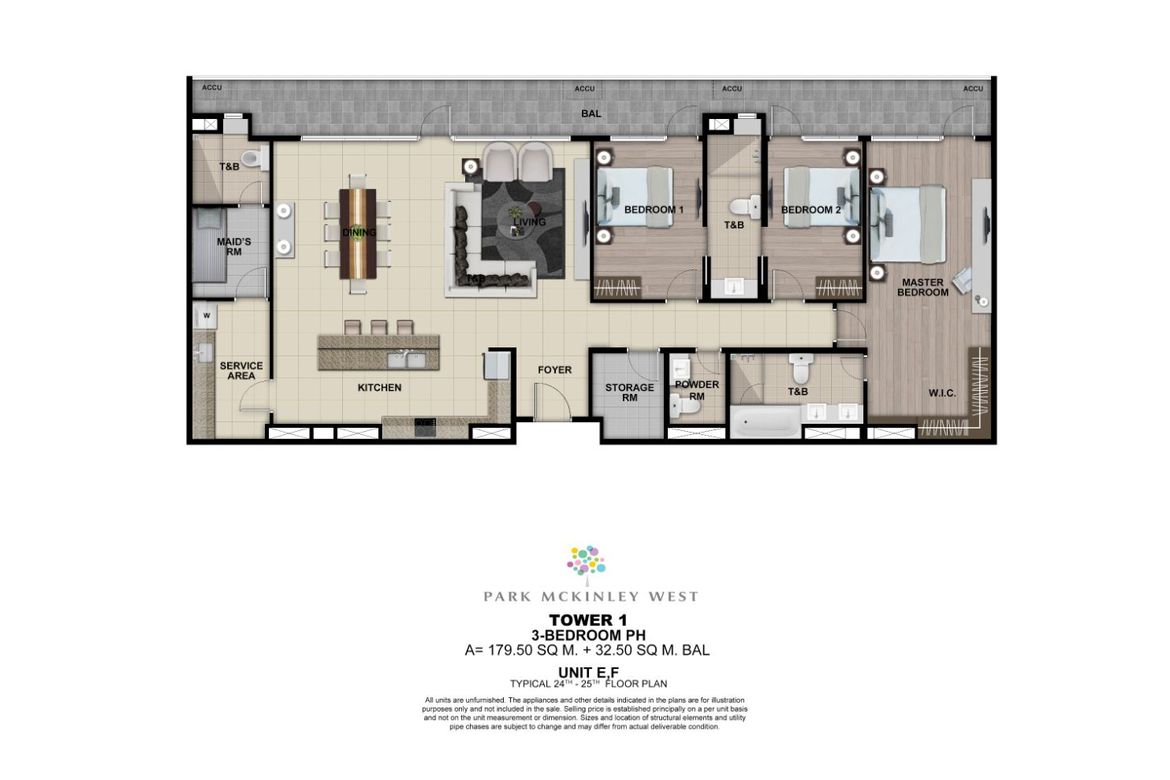 3 Bedroom Condo for Sale in Park McKinley West, BGC, Taguig – photo 5