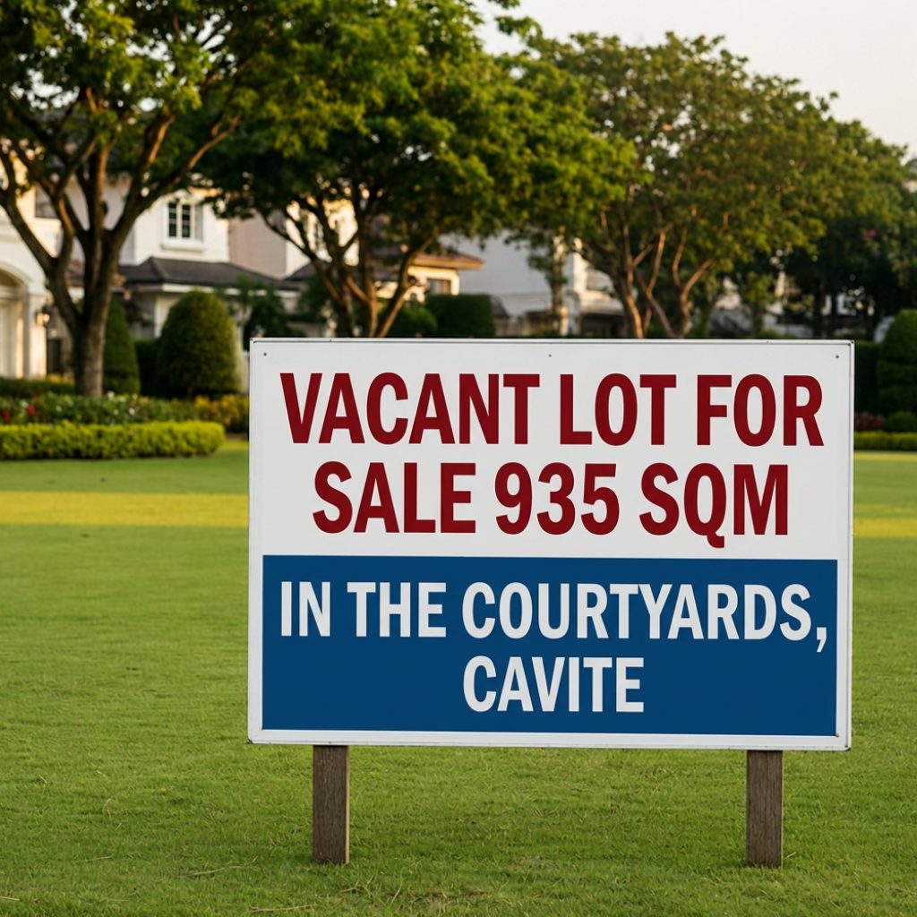 935 SQM Vacant Lot for Sale in The Courtyards, Vermosa, Cavite