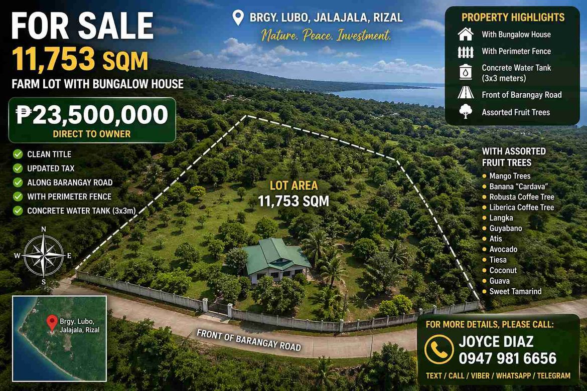 Land for Sale in Bagumbong, Jala-Jala, Rizal